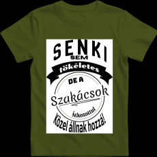 Createyou Senki sem... szakácsok - Férfi - Sötétzöld - XL