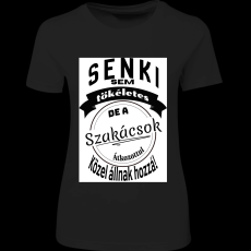 Createyou Senki sem... szakácsok - Női - Fekete - L
