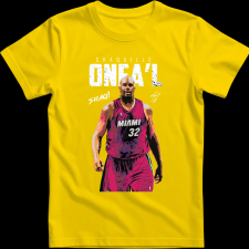 Createyou SHAQ O'NEAL - Gyermek - Sárga - L gyerek póló