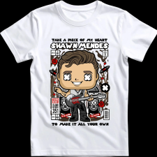 Createyou Shawn Mendes - Férfi - Fehér - 2XL férfi póló