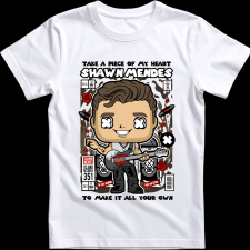 Createyou Shawn Mendes - Férfi - Fehér - XL férfi póló