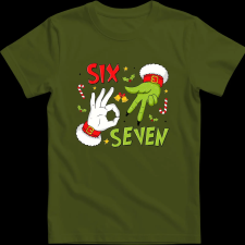 Createyou Six Seven - Férfi - Sötétzöld - 3XL férfi póló
