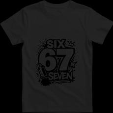 Createyou Six-Seven graffiti - Férfi - Fekete - XL