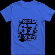 Createyou Six-Seven graffiti - Férfi - Királykék - S