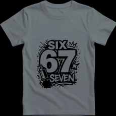 Createyou Six-Seven graffiti - Férfi - Szürke - 3XL