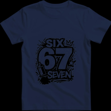 Createyou Six-Seven graffiti - Gyermek - Sötétkék - L