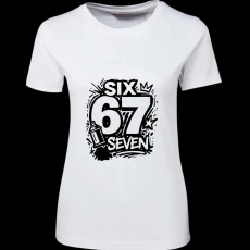 Createyou Six-Seven graffiti - Női - Fehér - M