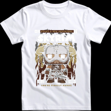 Createyou Skyrim - Férfi - Fehér - 2XL férfi póló