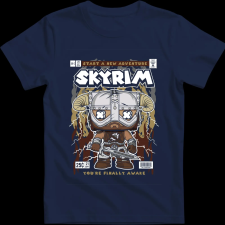 Createyou Skyrim - Férfi - Sötétkék - S férfi póló