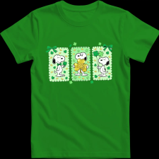 Createyou Snoopy lucky - Férfi , Zöld , XL férfi póló