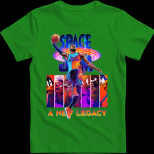 Createyou SPACE JAM - Gyermek - Zöld - XL gyerek póló