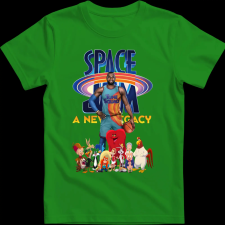 Createyou SPACE JAM LEBRON JAMES - Gyermek - Zöld - XS gyerek póló