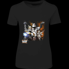 Createyou Star Wars Klón háborúk - Női - Fekete - XL női póló