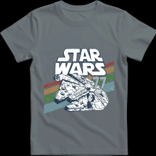 Createyou Star Wars Millennium Falcon 2 '77 - Férfi - Szürke - 3XL férfi póló