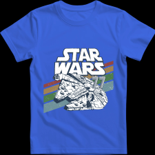 Createyou Star Wars Millennium Falcon 2 '77 - Gyermek - Királykék - L gyerek póló
