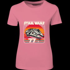 Createyou Star Wars Millennium Falcon '77 - Női - Pink - M női póló