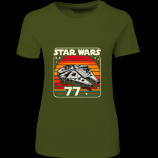 Createyou Star Wars Millennium Falcon '77 - Női - Sötétzöld - 2XL