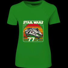 Createyou Star Wars Millennium Falcon '77 - Női - Zöld - M női póló