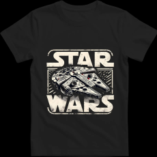 Createyou Star Wars Millennium Falcon - Férfi - Fekete - 2XL