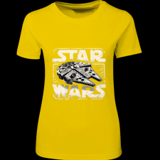 Createyou Star Wars Millennium Falcon - Női - Sárga - XL női póló