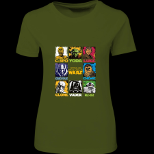 Createyou Star Wars - Női - Sötétzöld - 2XL női póló
