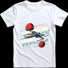 Createyou Star Wars X-Wing 2 - Férfi - Fehér - L férfi póló