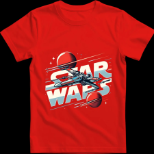 Createyou Star Wars X-Wing 2 - Férfi - Piros - 3XL férfi póló