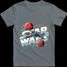 Createyou Star Wars X-Wing 2 - Férfi - Szürke - XL férfi póló