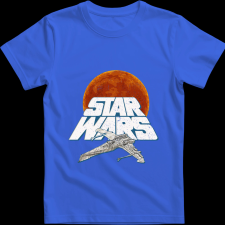 Createyou Star Wars X-Wing 3 - Férfi - Királykék - 3XL férfi póló