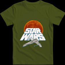 Createyou Star Wars X-Wing 3 - Gyermek - Sötétzöld - S gyerek póló