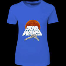 Createyou Star Wars X-Wing 3 - Női - Királykék - S női póló