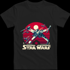 Createyou Star Wars X-Wing 4 - Férfi - Fekete - 2XL férfi póló