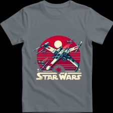 Createyou Star Wars X-Wing 4 - Férfi - Szürke - 3XL férfi póló
