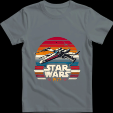 Createyou Star Wars X-Wing '77 - Férfi - Szürke - M férfi póló