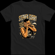 Createyou Stephen Curry - Gyermek - Fekete - M gyerek póló
