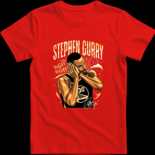 Createyou Stephen Curry - Gyermek - Piros - M gyerek póló