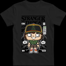 Createyou Stranger Things Dustin - Gyermek - Fekete - L