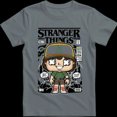 Createyou Stranger Things Dustin - Gyermek - Szürke - XL