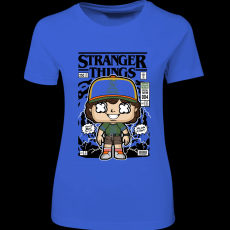 Createyou Stranger Things Dustin - Női - Királykék - 2XL