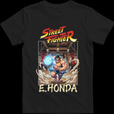 Createyou Street Fighter E Honda - Férfi - Fekete - M
