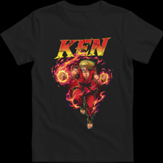 Createyou Street Fighter Ken 2 - Férfi - Fekete - M