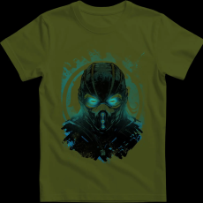 Createyou Sub Zero Mortal Kombat - Férfi - Sötétzöld - L