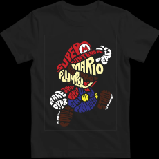 Createyou Super Mario - Férfi - Fekete - S