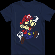 Createyou Super Mario - Férfi - Sötétkék - L férfi póló