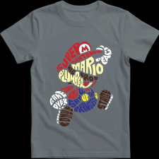 Createyou Super Mario - Férfi - Szürke - 3XL férfi póló