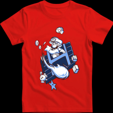 Createyou Super Mario Fire ball - Férfi - Piros - XL