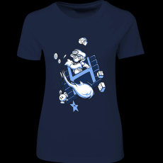 Createyou Super Mario Fire ball - Női - Sötétkék - 2XL