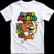 Createyou Super Mario mosómedve - Férfi - Fehér - M