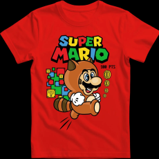 Createyou Super Mario mosómedve - Férfi - Piros - XL