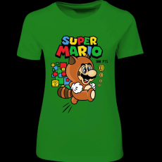 Createyou Super Mario mosómedve - Női - Zöld - 2XL